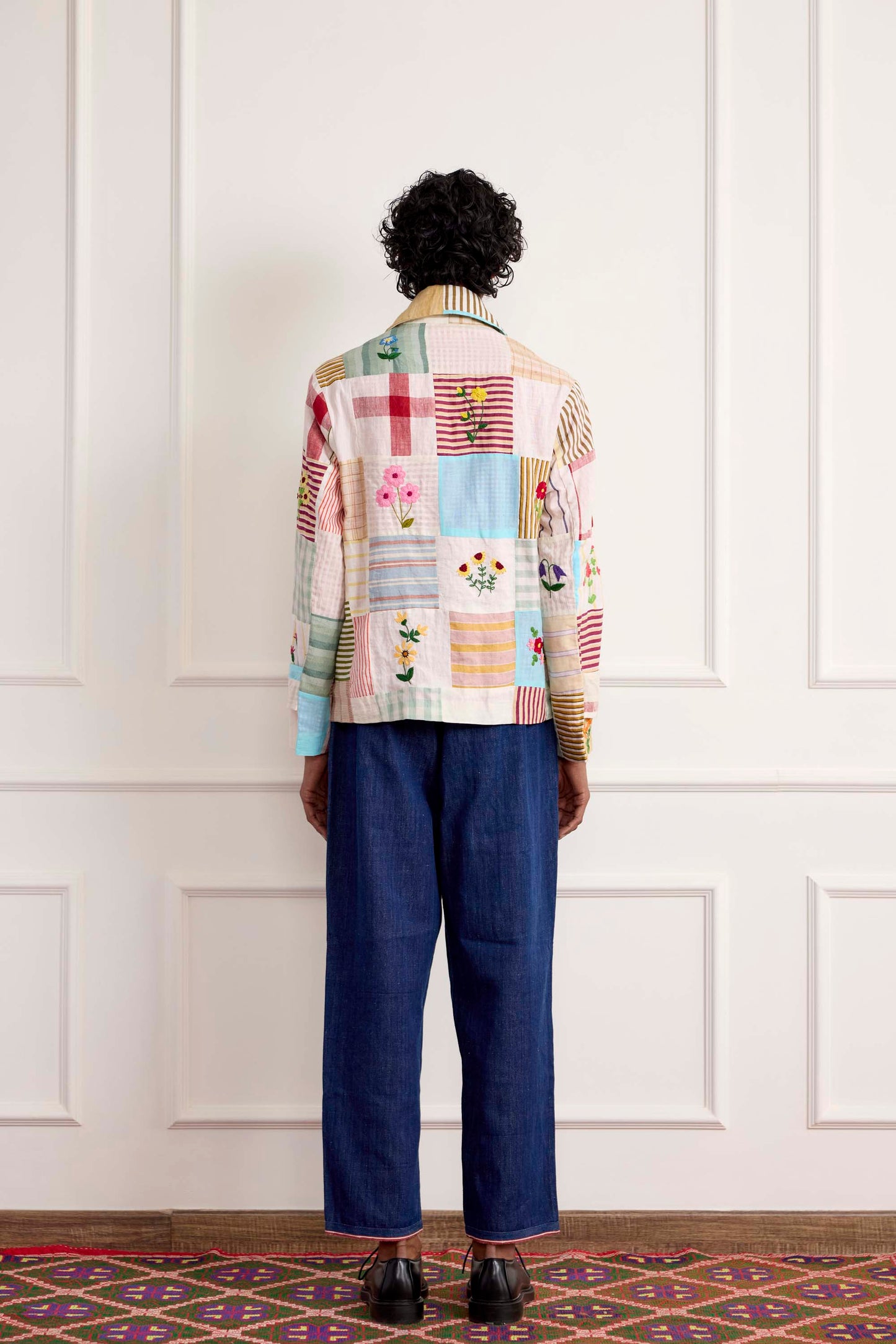 Patchwork Floral Embroidered Jacket