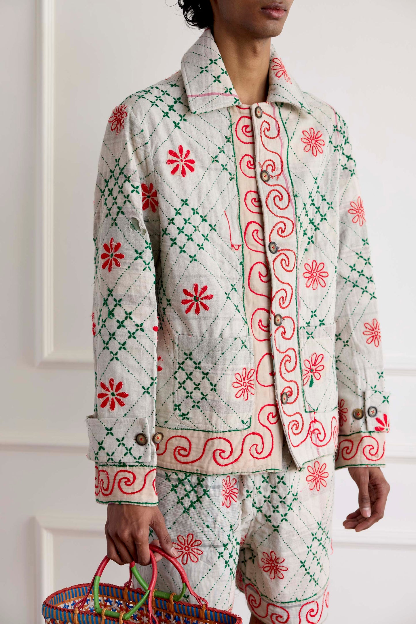 Kantha Embroidery Jacket