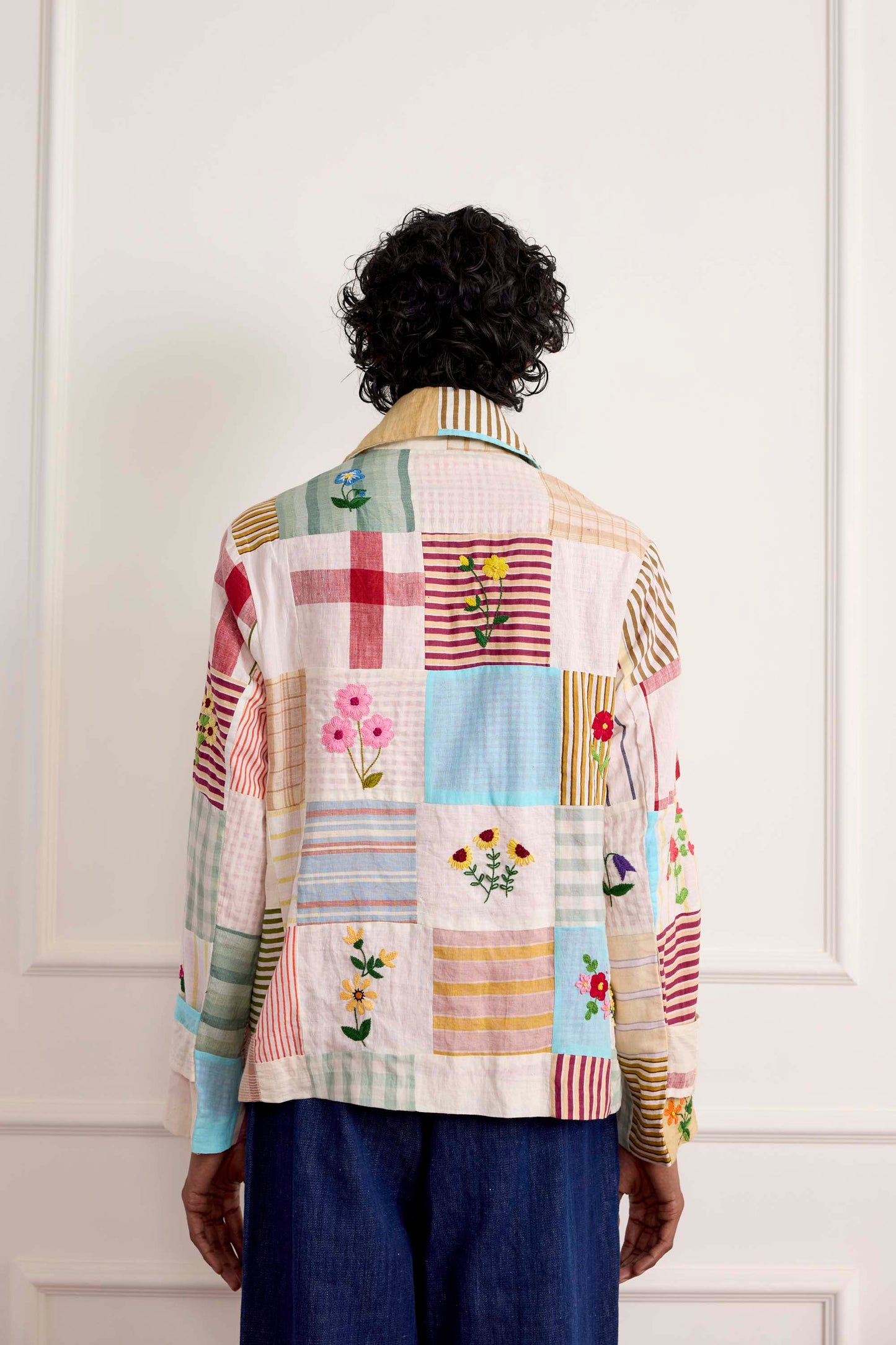 Patchwork Floral Embroidered Jacket