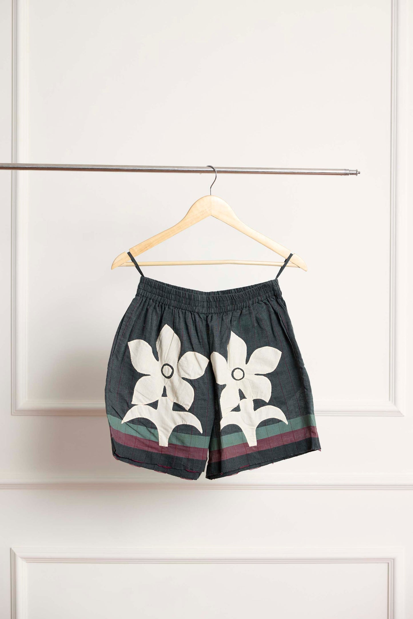 Floral Appliqué Shorts